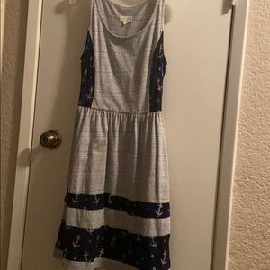 medium length anchor dress